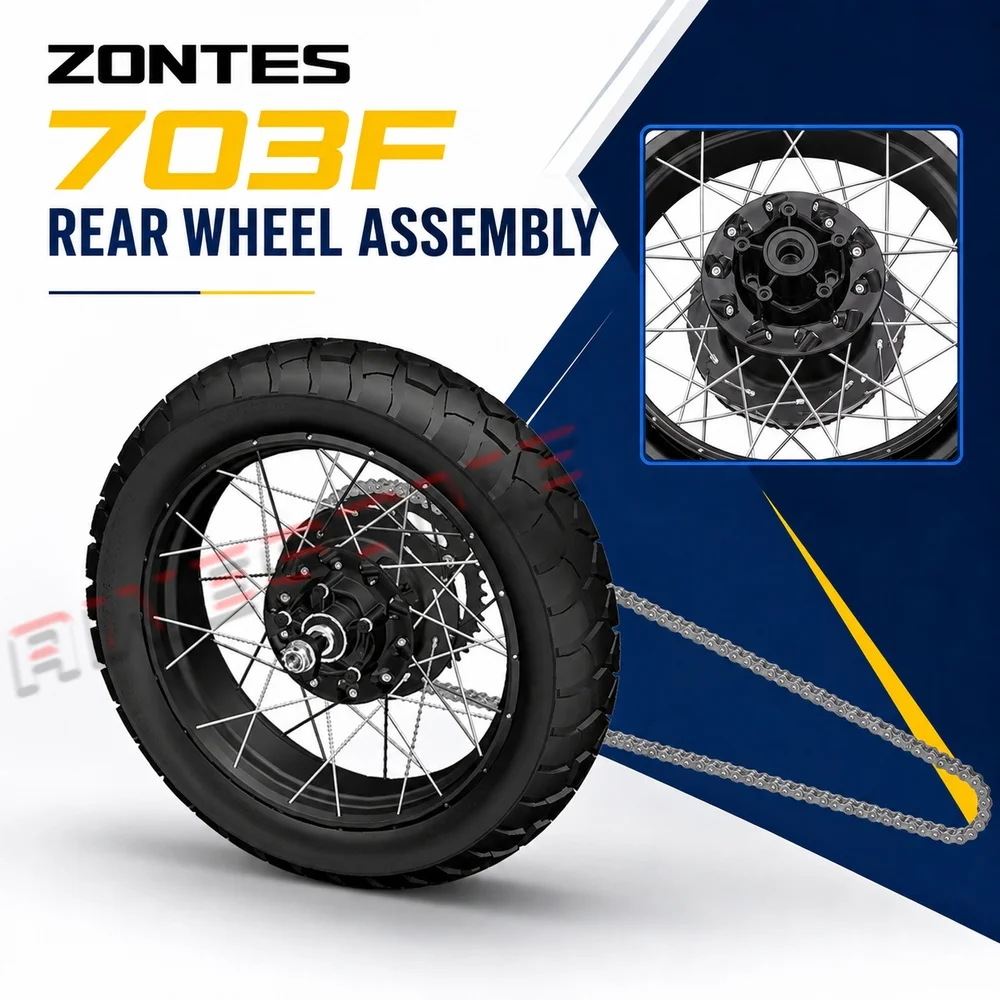 For Fit ZONTES 703F Rear Hub Spoke Wheel Tire Sprocket Tooth Plate Shaft