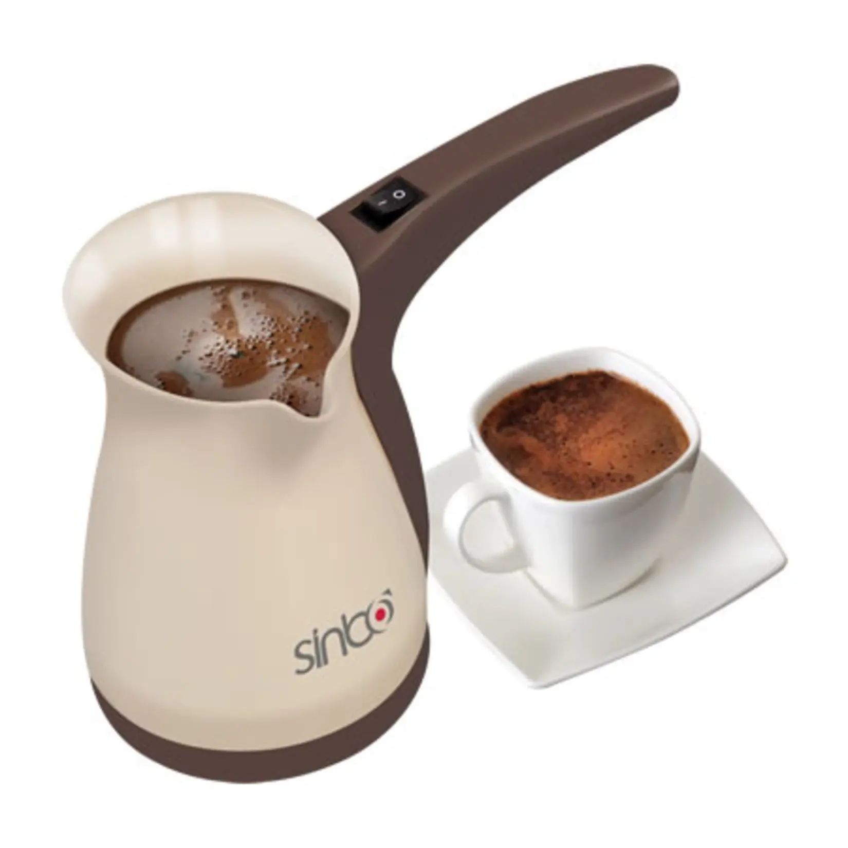 

Sinbo Coffee Machine Electric Coffee Maker Pot Turkish Greek Coffee Easy Portable Fast Wired 400ml 5 Cups SCM-2928