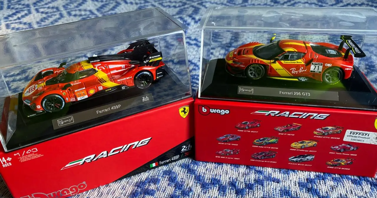 Bburago Ferrari 296 GT3 металлическая модель 1:43 | AliExpress