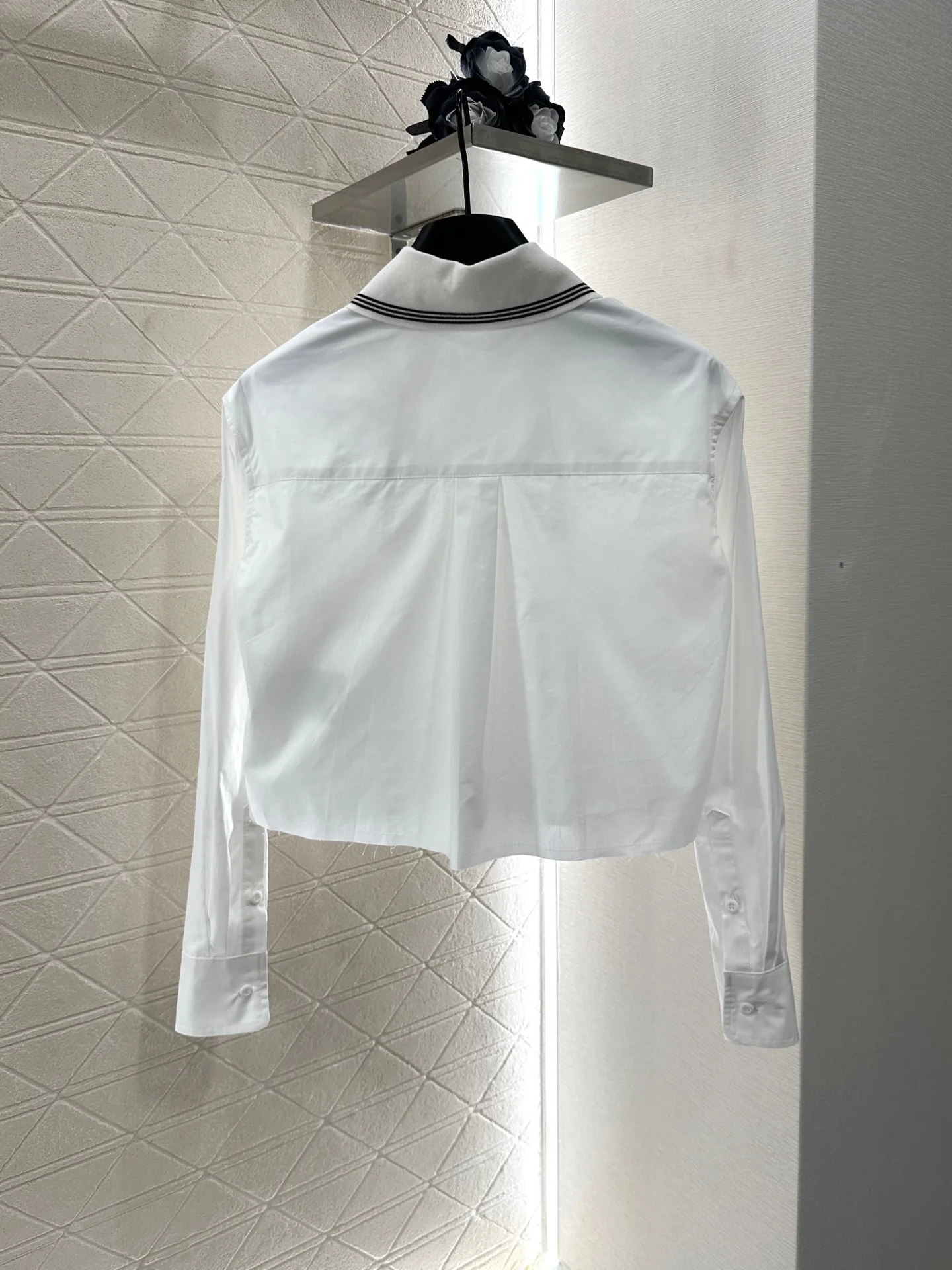 

Новинка 2025, короткая рубашка из 100% хлопка с лацканами из саржи 271