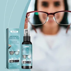 Jue-Fish 100ml Glasses Lens Scratch Removal Spray Camera Screen Cleaner Repair Glass Grinding Eyeglass Cleaning Solution Spray