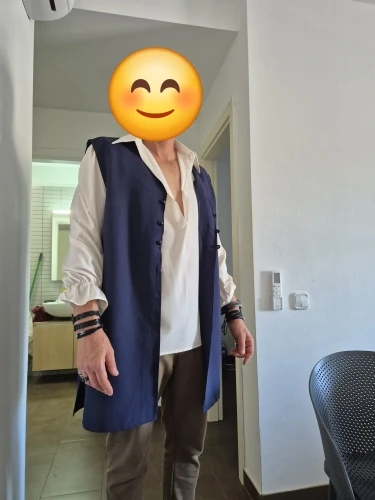 Tunique Médiévale Homme Noire Sans Manches