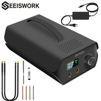 SEEISWORK 0.3mm High Power Spot Welder Machine 220v Spot Welding Machine Portable Pen handhelds Spot Welders Kit for 18650