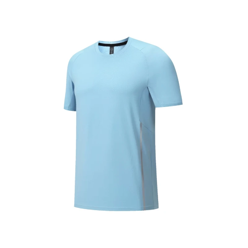

Multicolor Round Neck Men Running T Shirt Short Sleeve Quick Dry Spandex Gym Jerseys Bodybuilding Workout Sport T-shirt