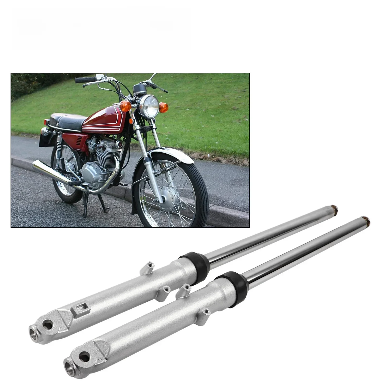 AliExpress FLYPIG Motorcycle Front Fork Shock Absorber Suspension for Honda CG125 CT90 CT110 Trail Bike, 27 inch, 1 Pair