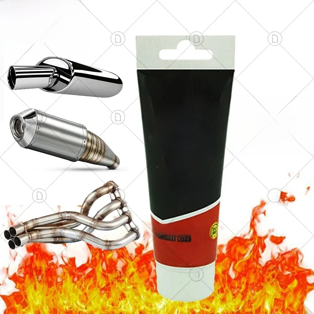 Hoge temperatuur afdichtmiddel auto uitlaatpijp uitlaatdemper motorfiets reparatie auto reparatie gereedschap pasta lijm auto metaal - afbeelding 2