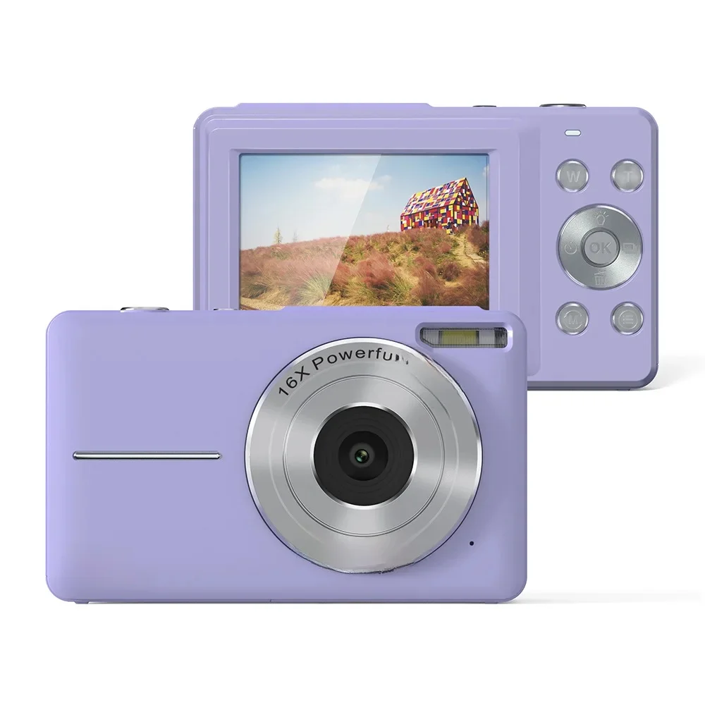 Digitalkamera, Fotokamera, 1080P 44MP HD Kompaktkamera, mit 2,4 '' LCD 16X Digital Zoom, Kamera für Kinder