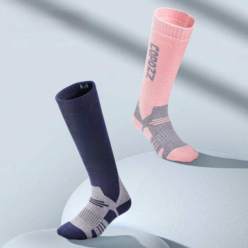 AliExpress COPOZZ Winter Men Women Thermal Ski Socks Warm Wool Cycling Soccer Snowboard Socks Thickened High Tube Moisture Absorption Socks