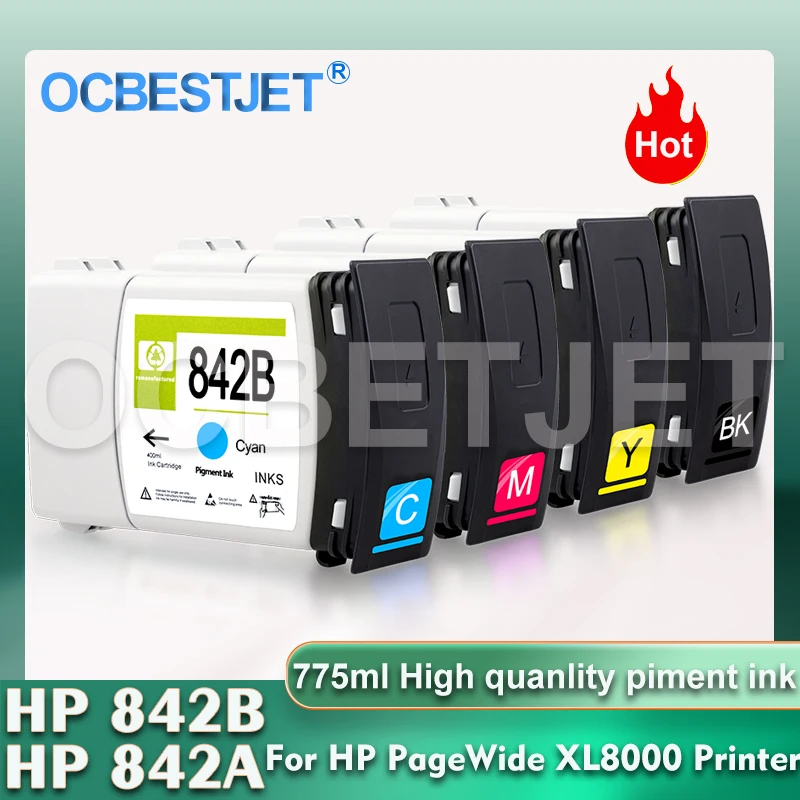 

For HP 842 842B 842A Compatible Ink Cartridge For HP With Full Pigment Ink For HP PageWide XL 8000 Printer