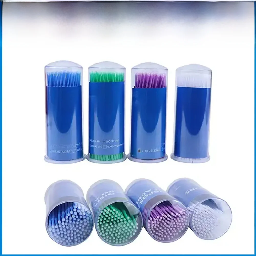 PIORPOY100Pcs/bouteille dentaire jetable Micro brosses applicateurs Micro brosse dents Oral dentiste matériaux Odontologia outil de nettoyage