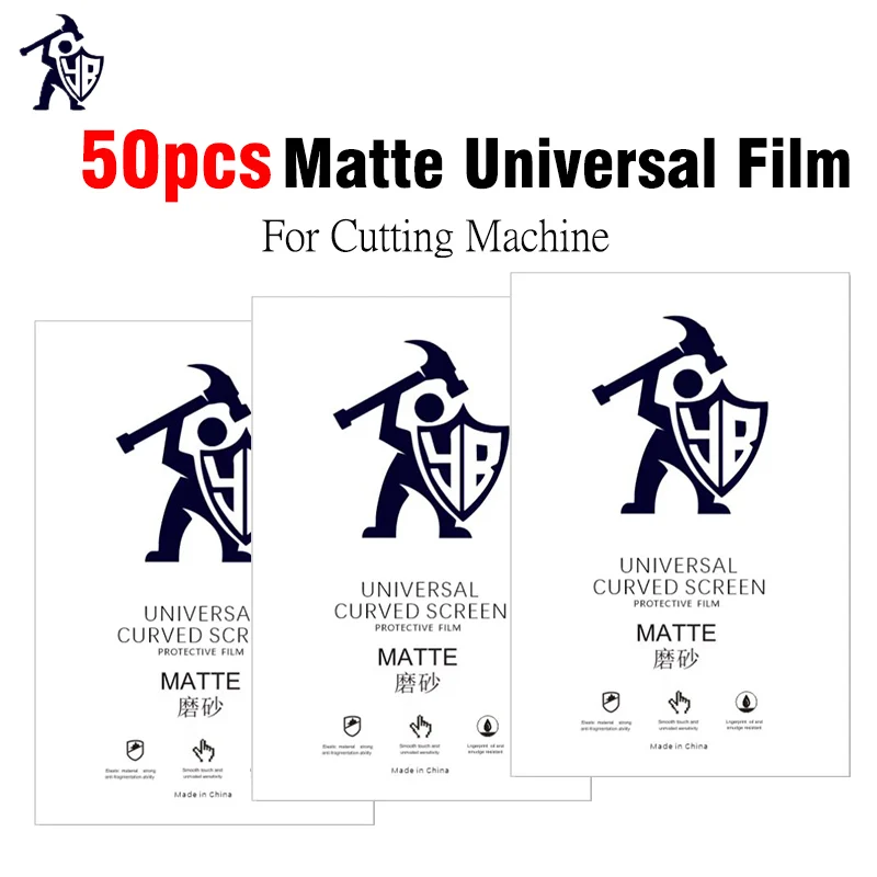 

50 шт. матовая Гидрогелевая пленка для режущей машины, защита экрана без отпечатков пальцев для телефона, Защитная Наклейка для экрана, Универсальная пленка