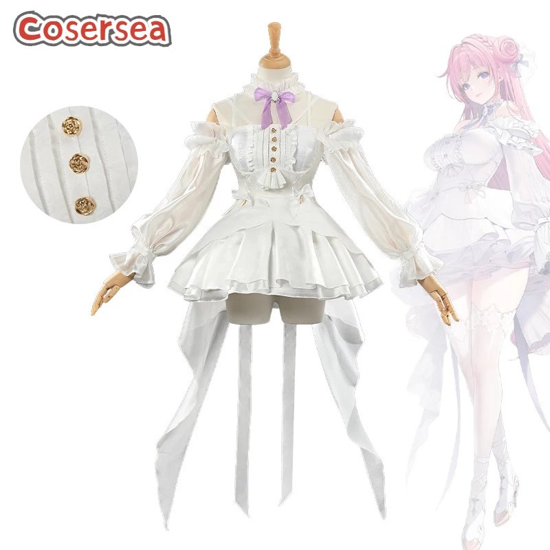 

Cosersea Дороти Косплей Костюм NIKKE Богиня Победы Дороти Хэллоуин Белое Платье Ролевая Игра Униформа Полный комплект