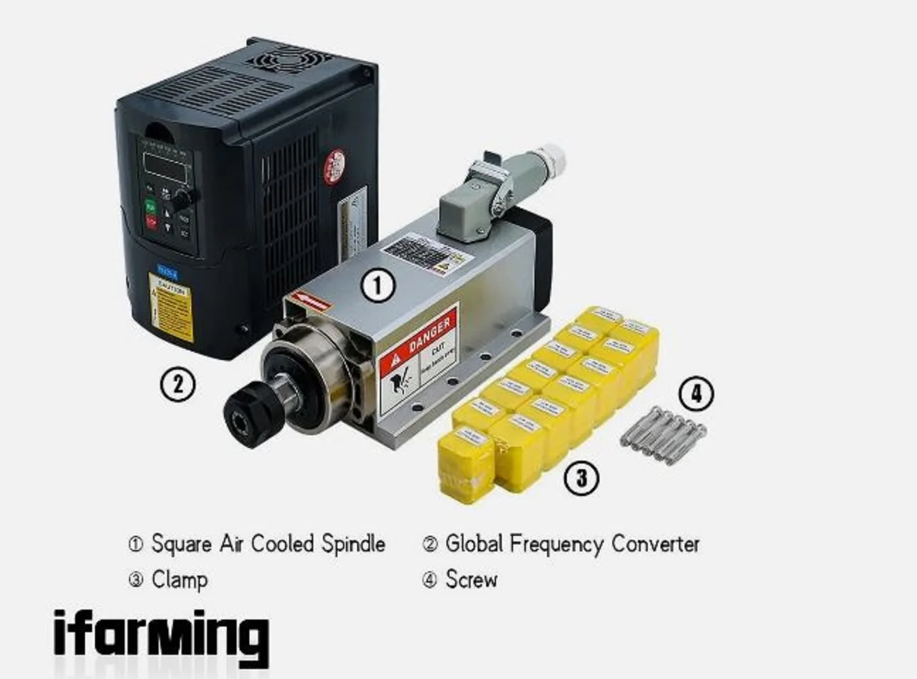 

Двигатель шпинделя 2,2 кВт с воздушным охлаждением, 24000 об/мин, 220 В/110 В