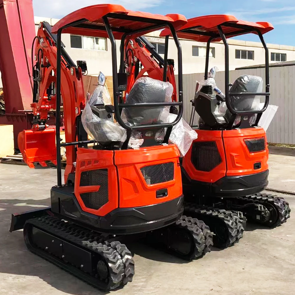 【Official】 1.8Ton Mini Crawler Excavator CE EURO5 EPA Hydraulic Digger Bagger For Construction Farm Site Work