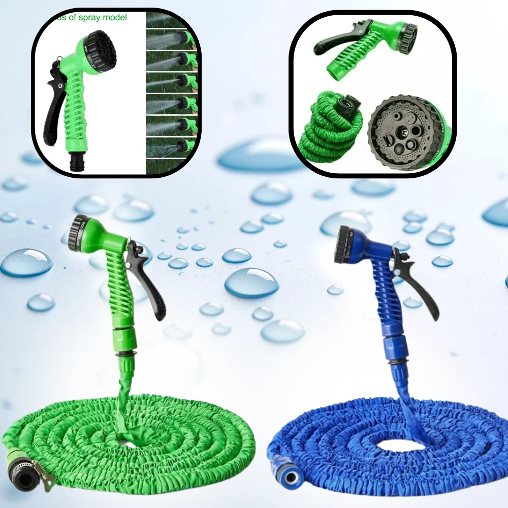 خرطوم حديقة مرن وقابل للسح ، خرطوم سحري مرن قابل للتوسيع ، 30 مترًا