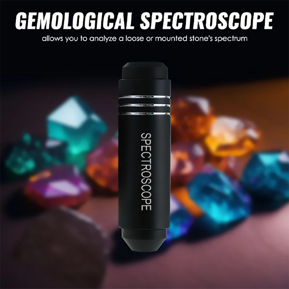 Pocket Gem Spectroscope 15mm In Diameter Medium Size Jeweller Gem Stone Tool Diffraction Spectroscope Gemological