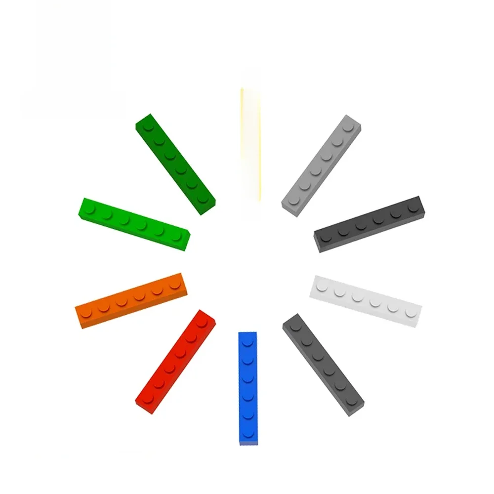 Gobricks 10 pièces/lot bricolage blocs briques de Construction 1X6 Assemblage éducatif Construction jouets pour enfants Compatible avec 3009