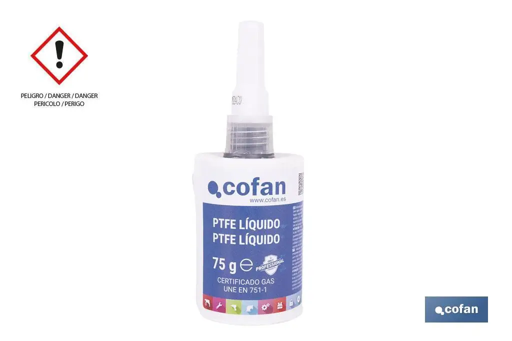 TEFLON PTFE liquid for pneumatic installations, GAS, flu, etc. 50 ML