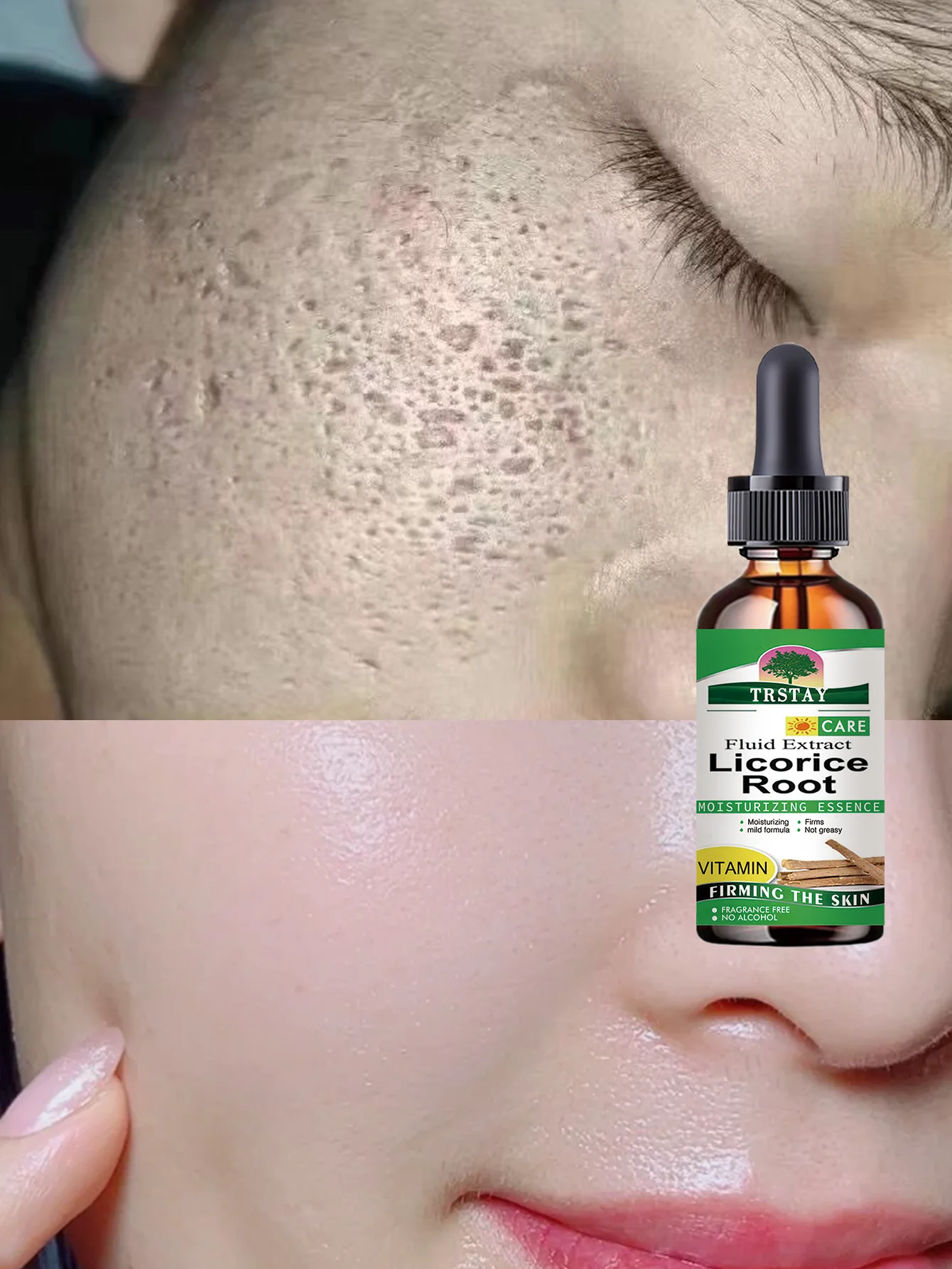 Moisturizing Hydrating Serum With Natural Extracts For Fine Pores Smooth Texture Light Non Sticky Facial Treatment To Brighten C - Image 4