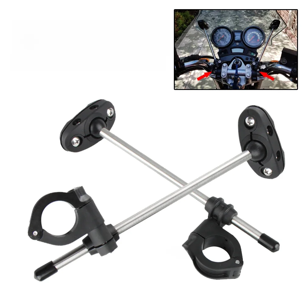 AliExpress MYiAdv Motorcycle Adjustable Universal Windscreen Fairing Windshield Mount Kit Bracket For Street Bike With 22MM 25MM 28MM Handlerbar