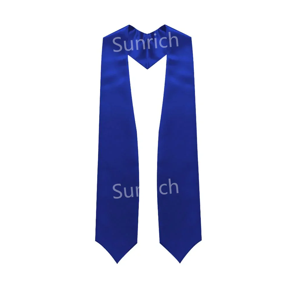 Royal Blue University & College Graduation Stole Satin Unisex Adult Plain Graduation Stole 72