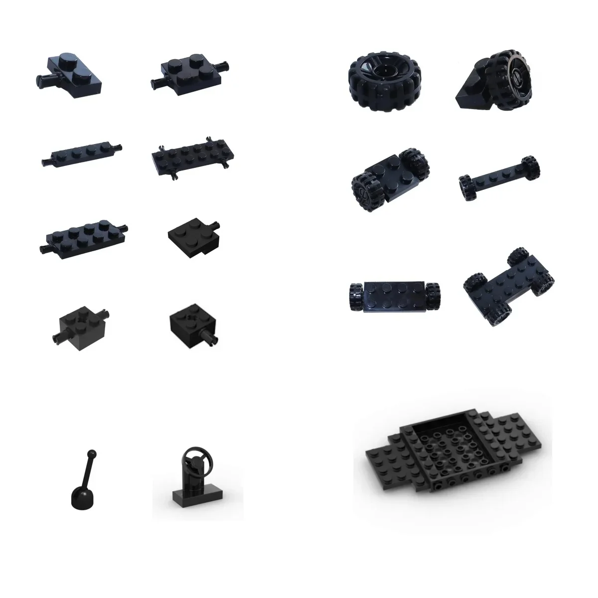 Blocs de construction 65634 4488 3829c 014600 21445 ensembles de roues de voitures urbaines Pack pneus briques Collections jouet GBC modulaire pour ensemble MOC
