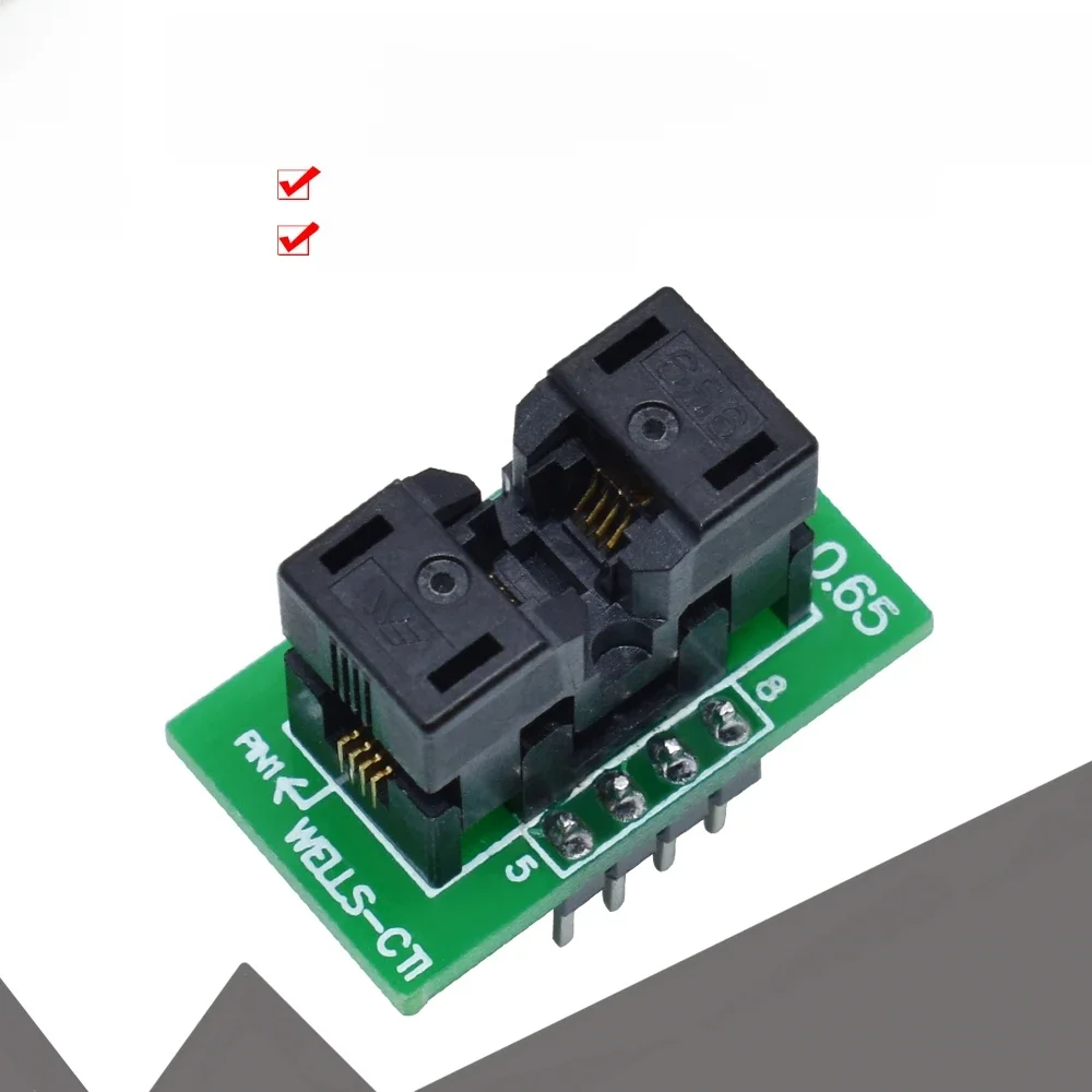 WAVGAT MSOP8 do DIP8 MCU Test gniazdo IC gniazdo adaptera programatora — zdjęcie 2