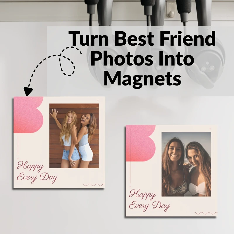 Personalized Rectangular Photo Fridge Magnet Wedding Pet Commemoration Business Present Holiday Graduation Household Decor Gift