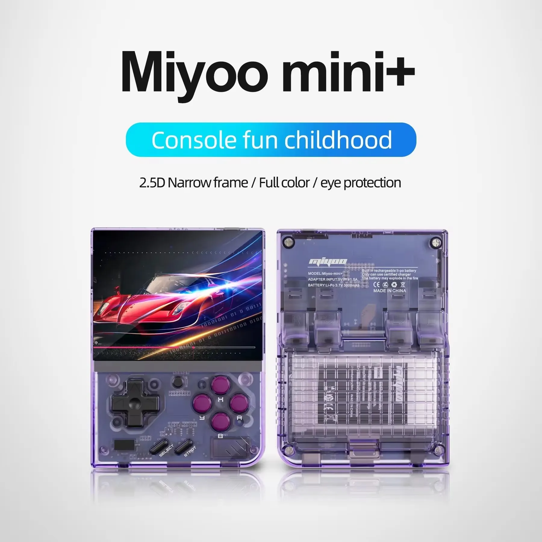 MIYOO Mini Plus Przenośna przenośna konsola do gier retro V2 Mini+ 3,5-calowy ekran IPS Klasyczna konsola do gier wideo System Linux Prezent