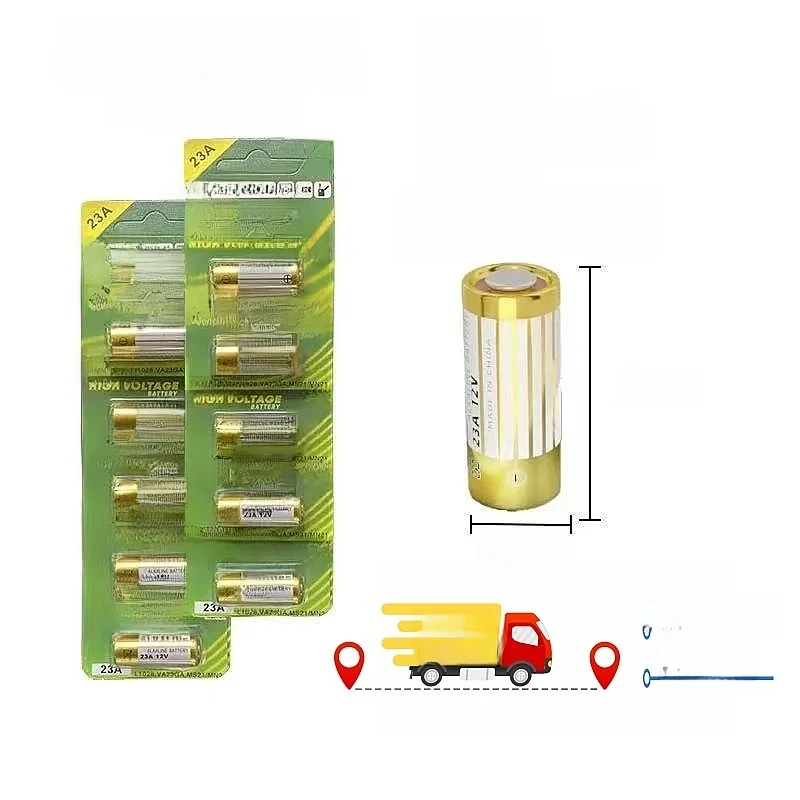 Bateria 12V 23A 23GA A23S E23A EL12 MN21 V23GA GP23A LRV08 do dzwonka, pilota, zabawki elektrycznej, zestaw baterii alkalicznych A23 — zdjęcie produktu 7
