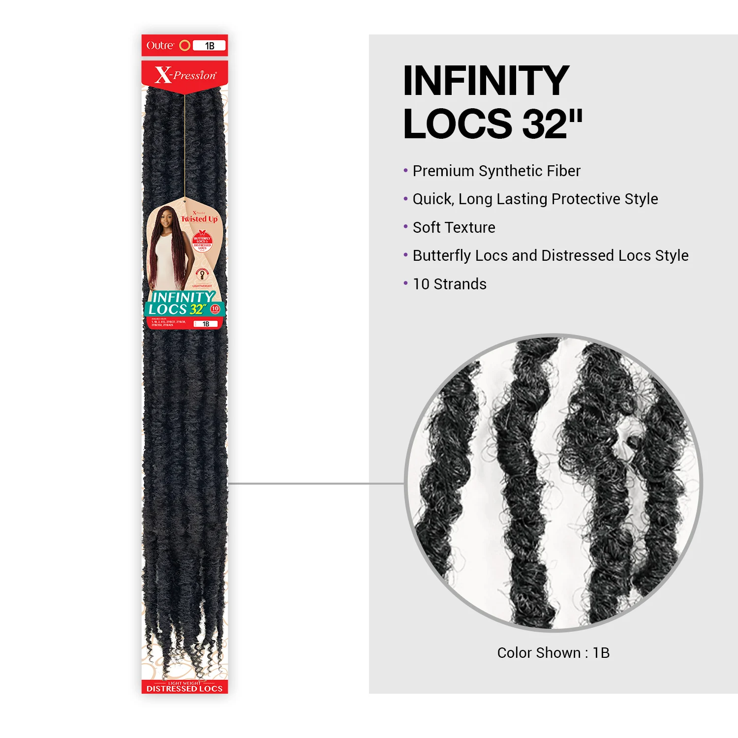 Outre Crochet Braids X-Pression Twisted Up Infinity Locs 32