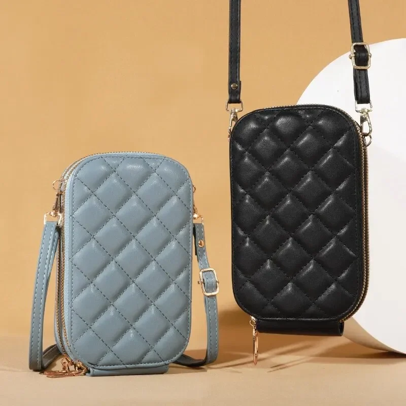 Modna jedno ramię Crossbody torebka na telefon Mini wszechstronna torba z wieloma kartami torba na karty — zdjęcie 2