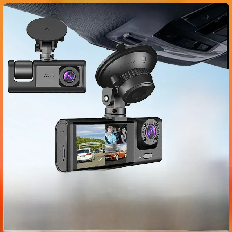 Caméra de tableau de bord pour voitures, enregistreur de vue avant et arrière,dashcam voiture，dashcam voiture ，camera voitur caméra vidéo de voiture, accessoires de voiture, Wi-Fi, commande numérique,