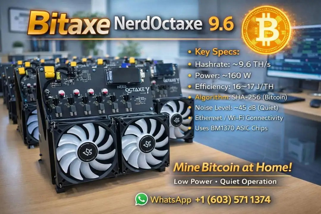 Мировой продавец: Купи 2, получи 1 бесплатно! Bitaxe NerdOctaxe 9.6TH/s 160W 4.8Th/s Solo Lottery Miner