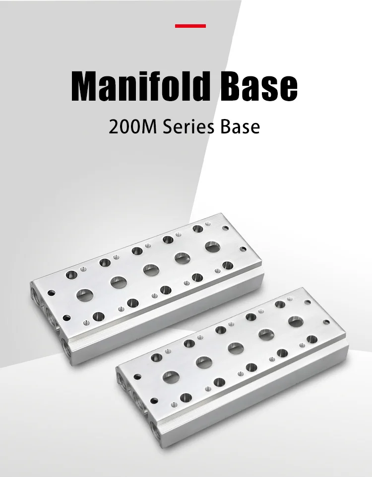 300M Verteilerbasis für 4V310-10 Pneumatisches Magnetventil – Detail 2