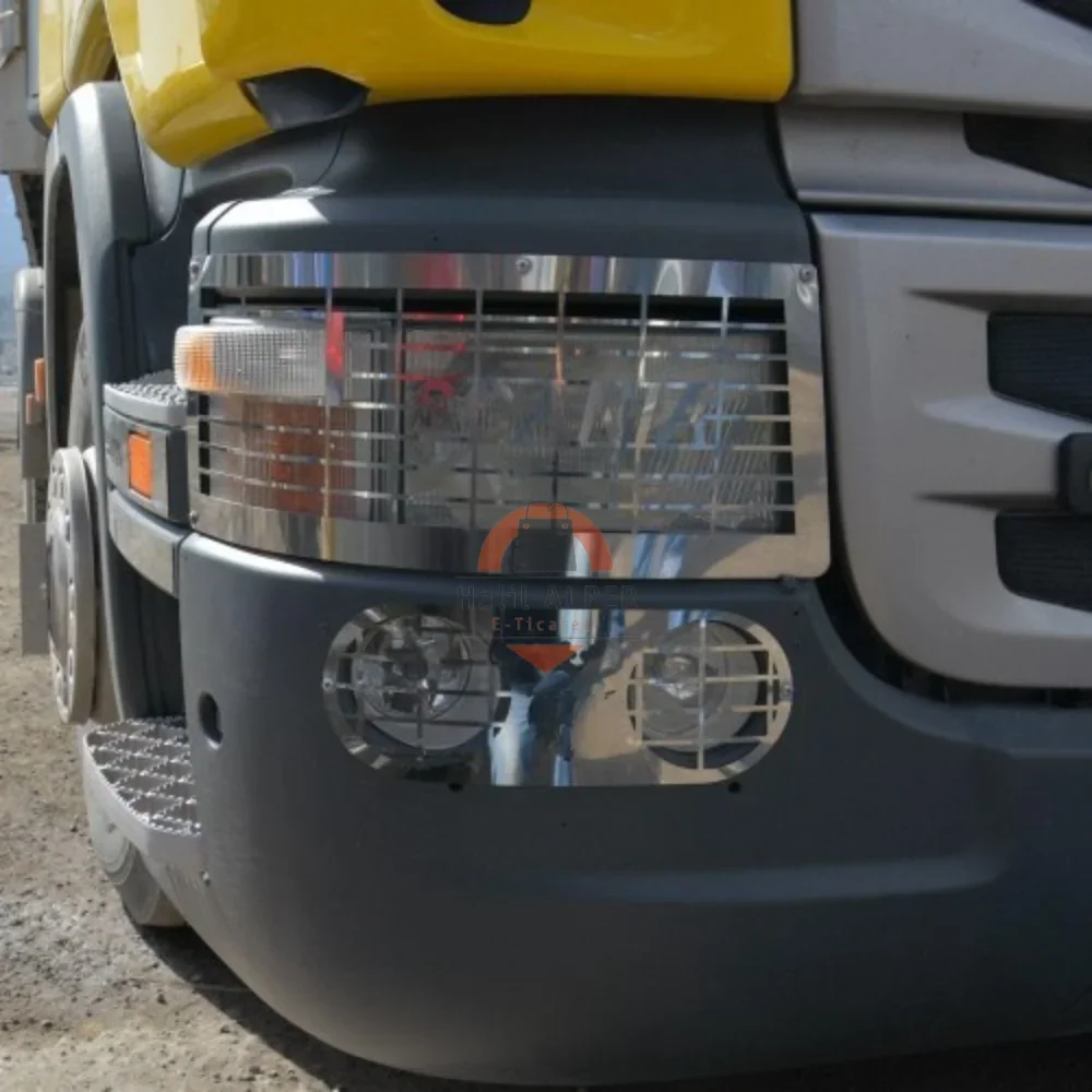 FOR SCANIA HEADLIGHT WITH SIGNAL-FOG CHROME 2004 - 2009 Affordable Truck parts high quality satisfaction fast shipping