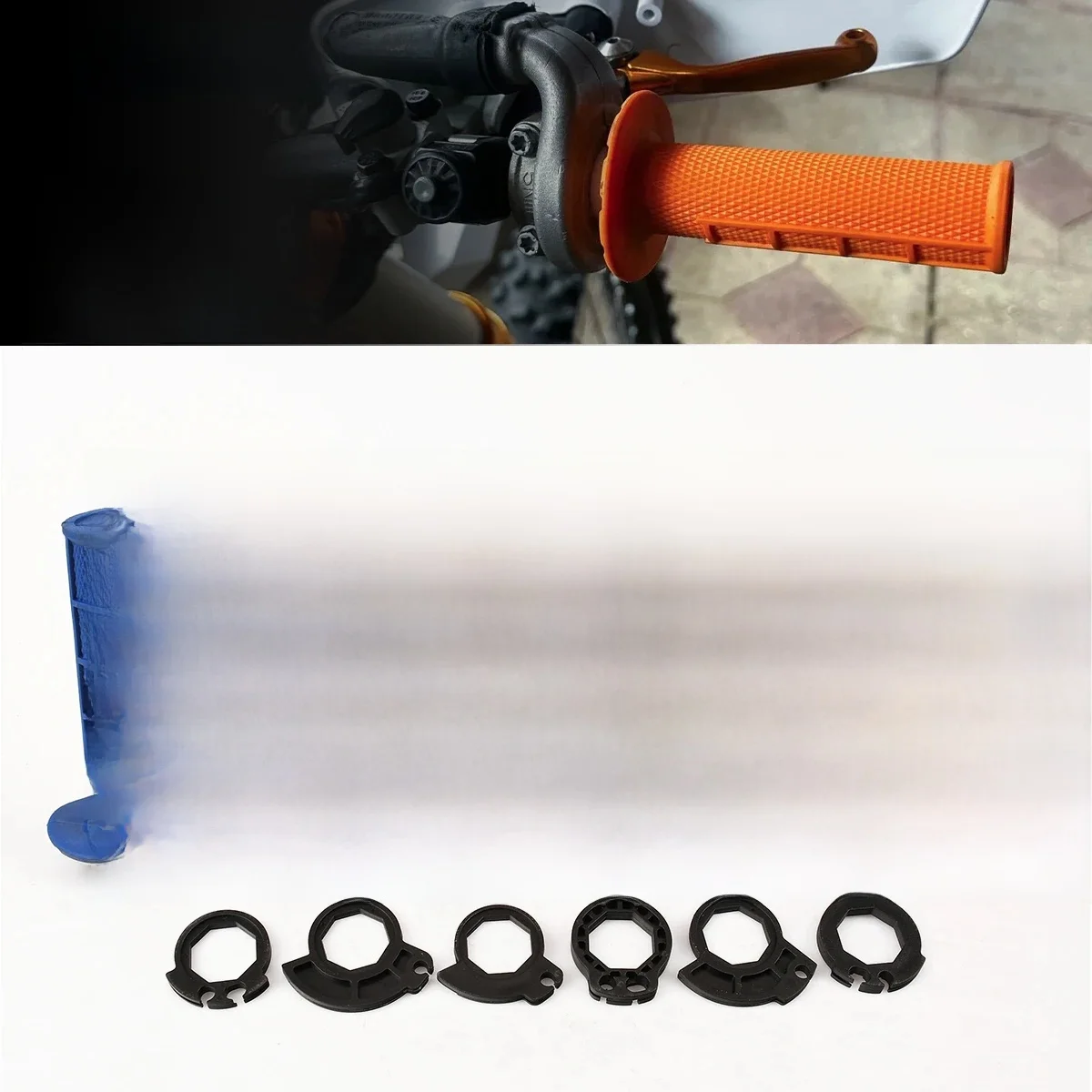 AliExpress XCMT Motorcycle Grips 7/8" 22mm Hand Grip W/ The Snap-on Cam Lock-on Grips Dirt Bike Handlebar For KTM 125-500 SX SXF EXC EXCF XC XCF
