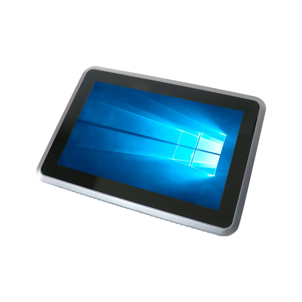 Hunsn 10.1 Inch Industriële Ip65 Voorpaneel Pc, Multi Touch Capacitief Aanraakscherm, I5 10310u, Px01, Windows 11/Linux Ubuntu, 2lan