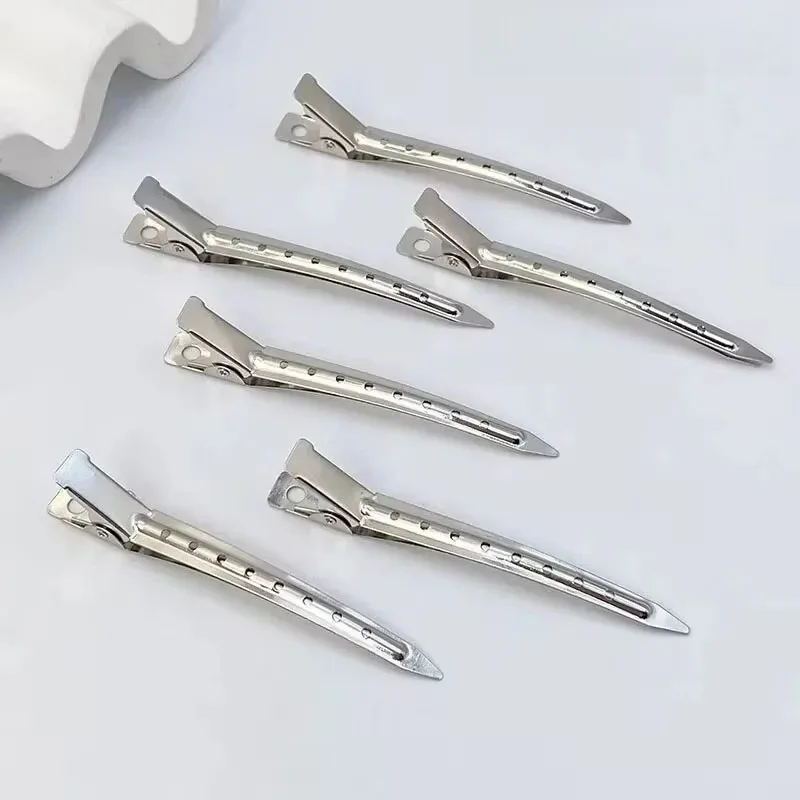 Pinces à bec de canard en métal antirouille, coiffure et coloration, argenté, offres spéciales