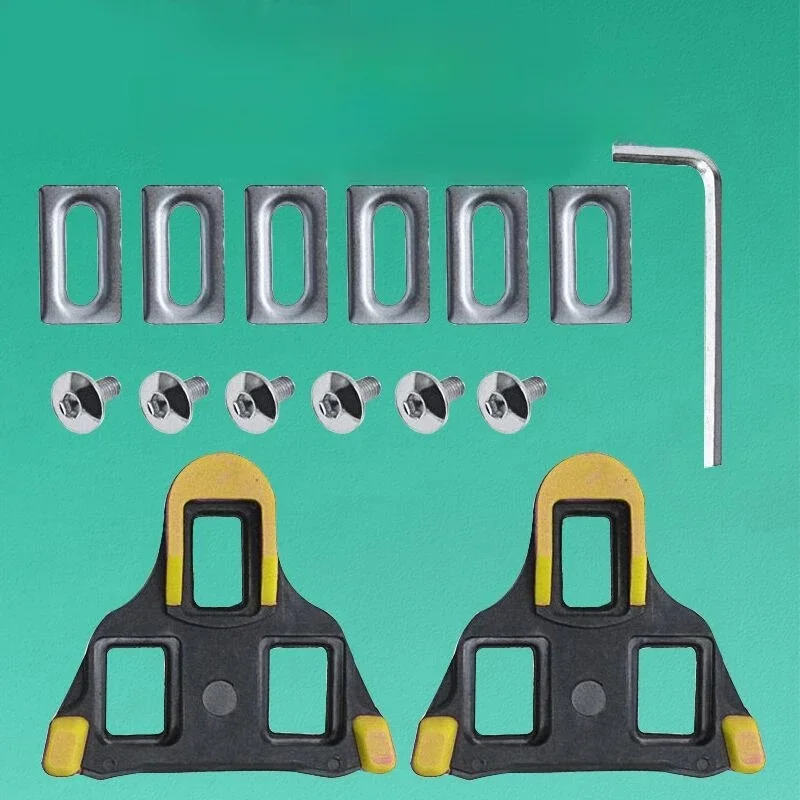 AliExpress JETTING Road Bike Pedal Cleat SPD SL Bicycle Pedals Plate Clip Self-locking Plate Float Pedal Cleats Cycling Shoes Bicycle Accessories