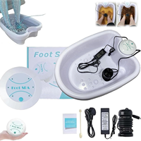 Detox Ion Electric Foot Spa Bath Massager Machine Foot Bath Cleaning Footspa Vibrating Whirlpool Care Arrays Aqua Health Therapy