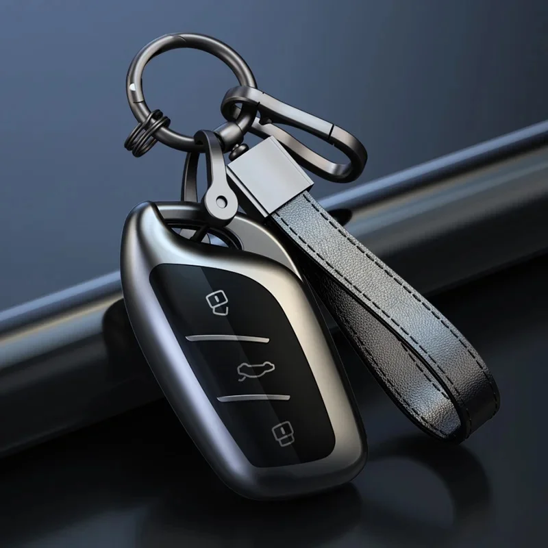 Étui de clé de voiture à distance pour MG ZS HS 5 6 EZS, coque de clé de voiture en TPU souple et transparente, accessoires Roewe jas8 jas5 jas3 I6 I5
