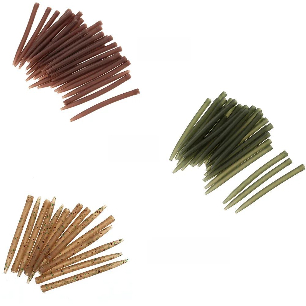 Lixada 30 teile/los 54mm Anti Tangle Gummi Ärmel Verbinden mit Angelhaken Karpfen Grob für Karpfen Angeln Zubehör