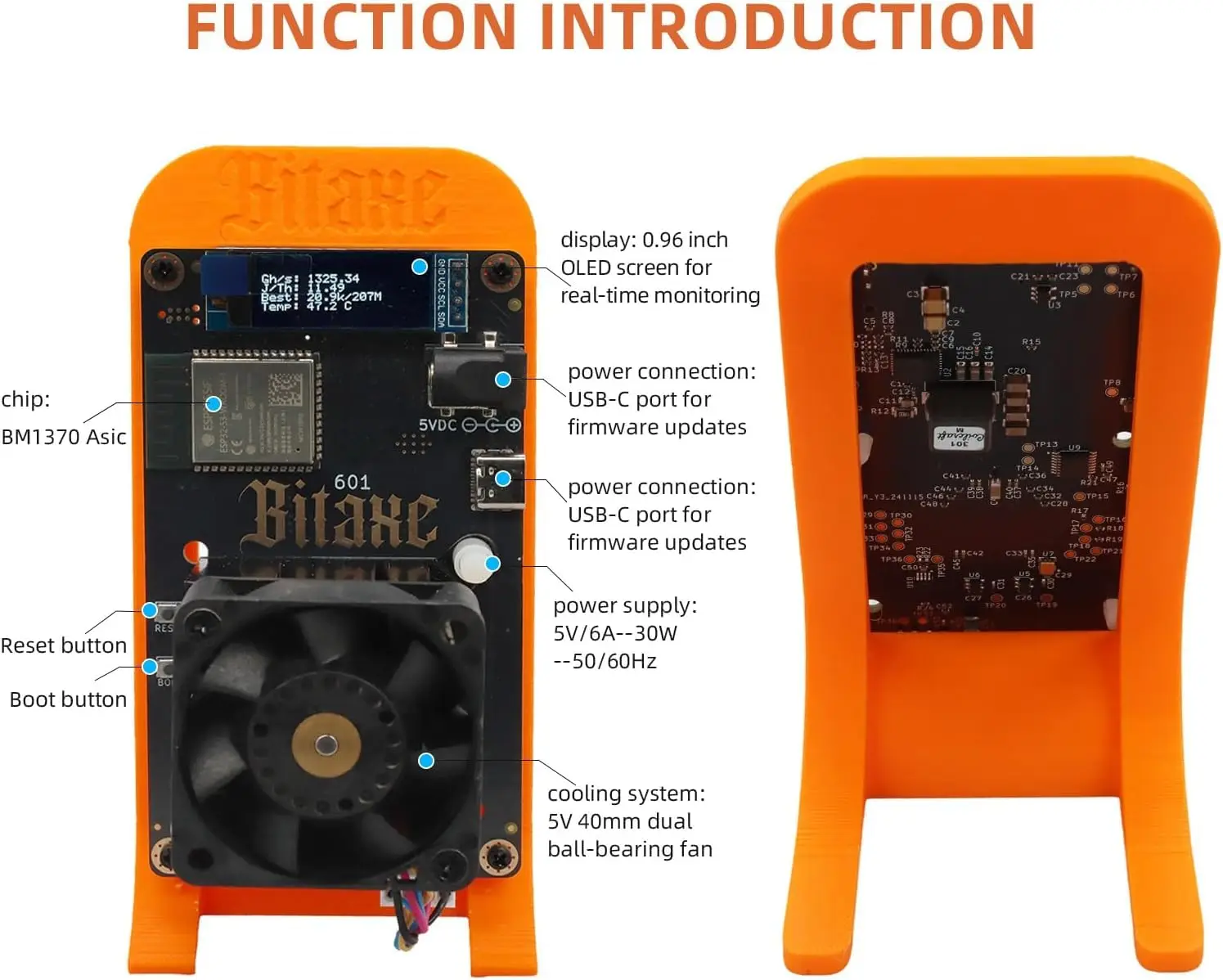 Bitaxe Gamma 601 Bitcoins Miner 1.2TH/S Asik Btc Miner Asic Mining Crypto Miners solo mining Drawing machine miners for crypto