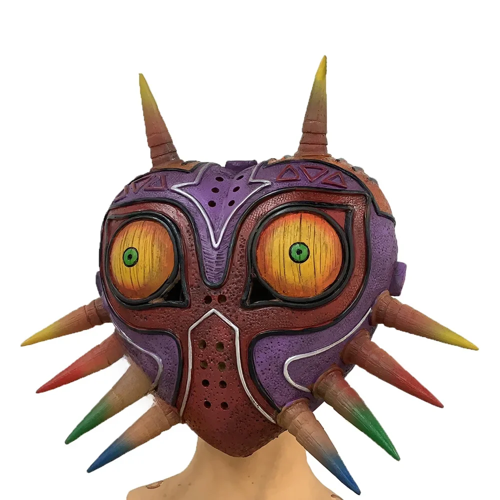 Majora's Masker van Zelda Eng Realistisch Gezichtsmasker Halloween Cosplay Kostuum Prop voor Volwassenen Tieners Game Party Masker - afbeelding 2