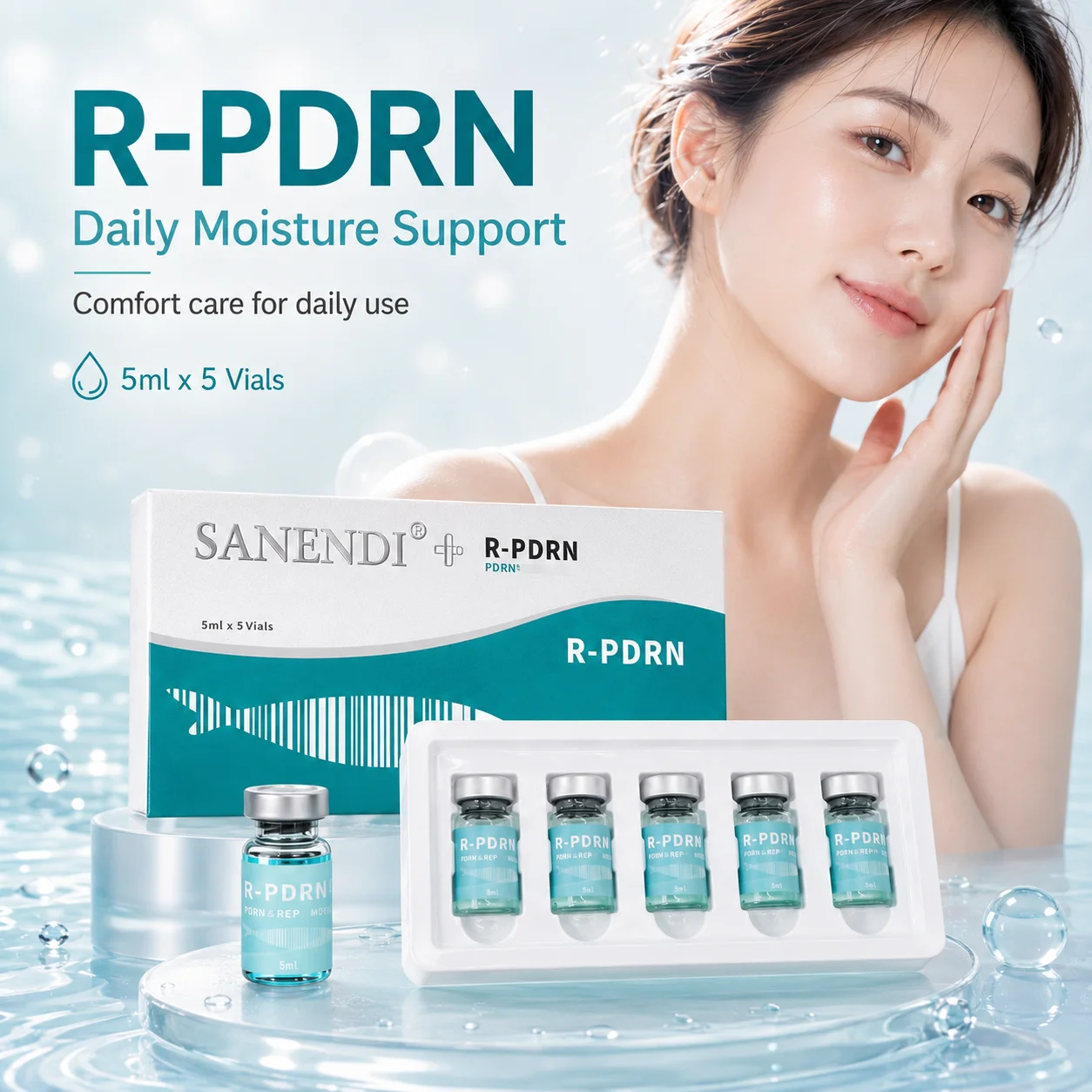 Sanendi Barrier Care Serum PDRN Vitamin B5 Repair Korean Skin Care Hydration Soothe Daily Face Care Salon Beauty Products