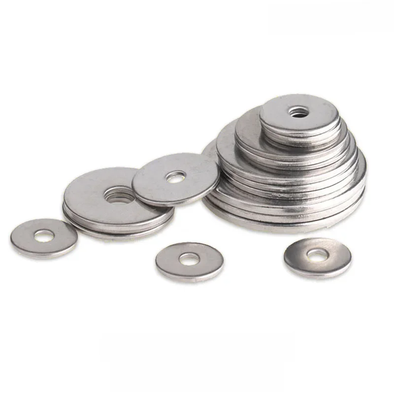 Rondelles plates en acier inoxydable 304, joints de boulons M1.6 M2 M2.5 M3 M4 M5 M6 M8 M10 M12 M14 M16 M20 M36
