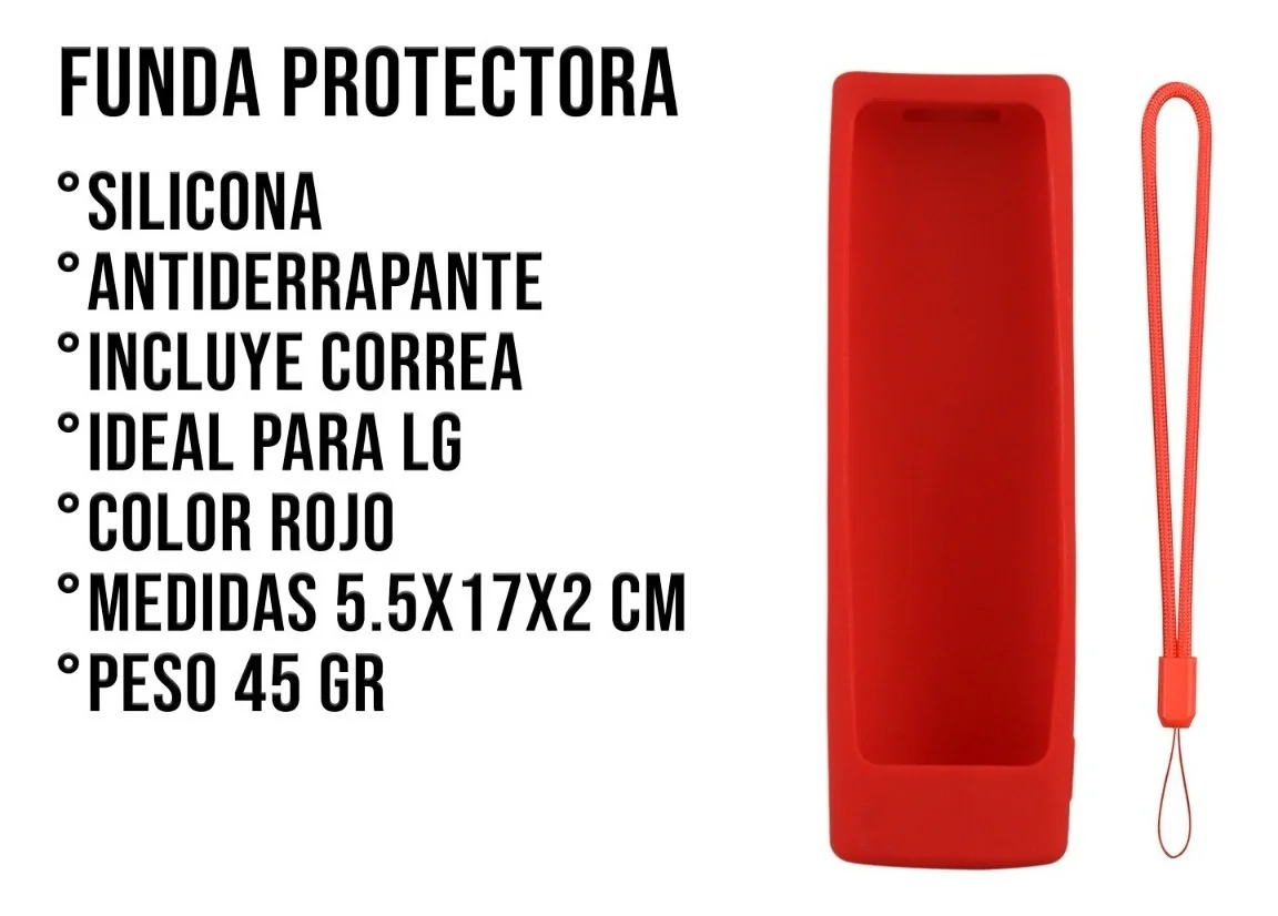 حافظة التحكم Lg Akb75095307 حافظة تلفزيون ذكية لون سيليكون أحمر