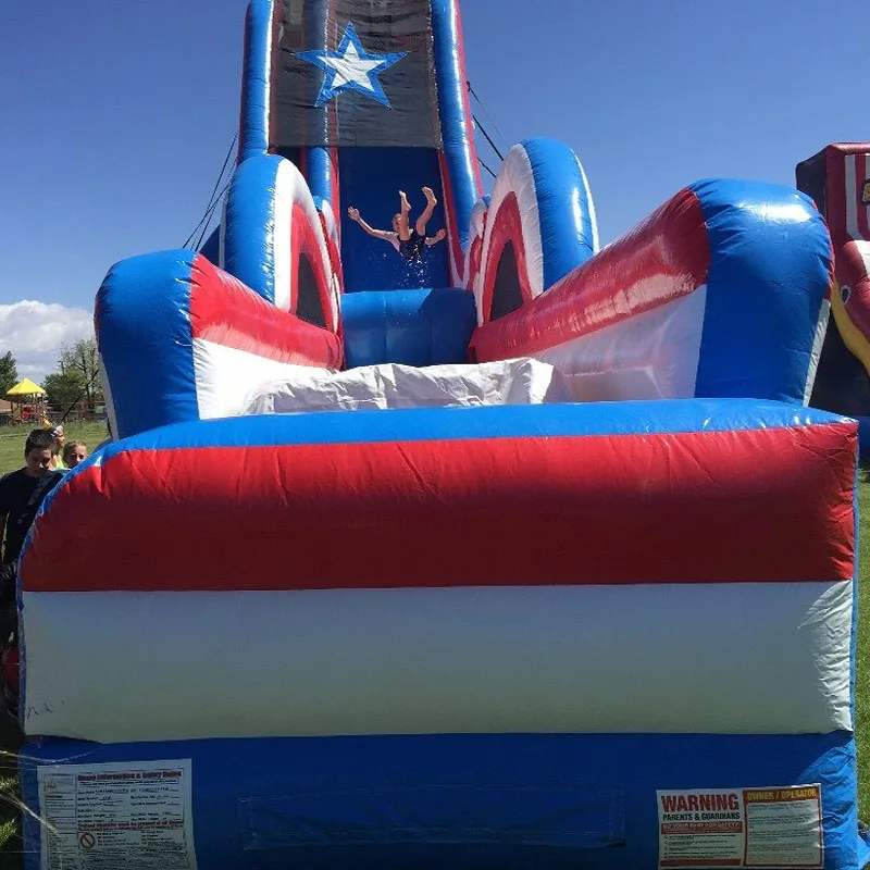 

Giant inflatable slide inflatable high slide inflatable water slide with pool for sale