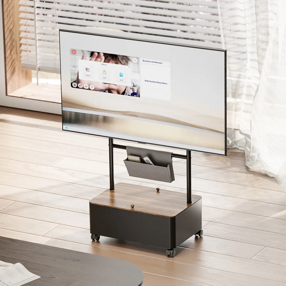 Lumiplus Portable TV Stand with Router Mount Net Included